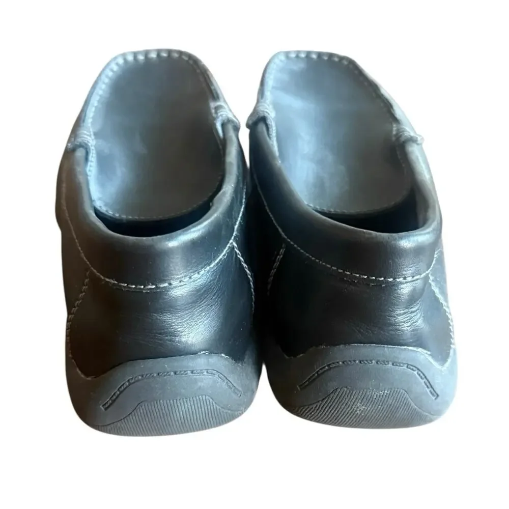 Kenneth Cole Reaction Black Leather Driving Loafer Size 6 - Comfort Slip-On